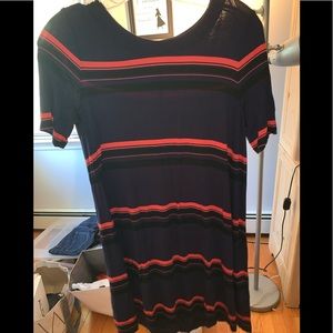 Blue and orange casual dress from Ann Taylor loft